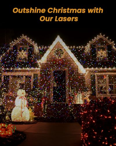 RGB Laser Light Projector with RF Remote and Timer C22451