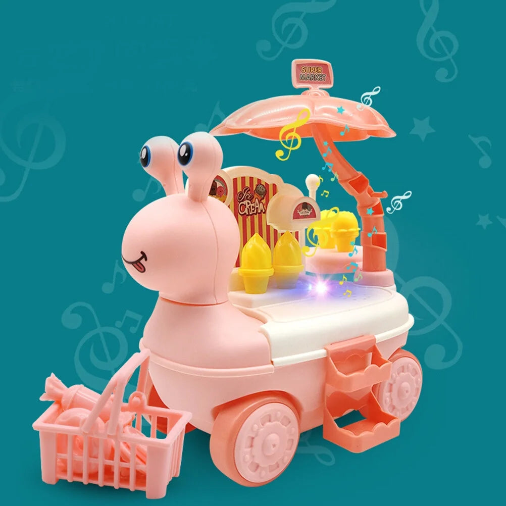 Mini Cartoon Ice Cream Truck Toy with Music Lighting D834757