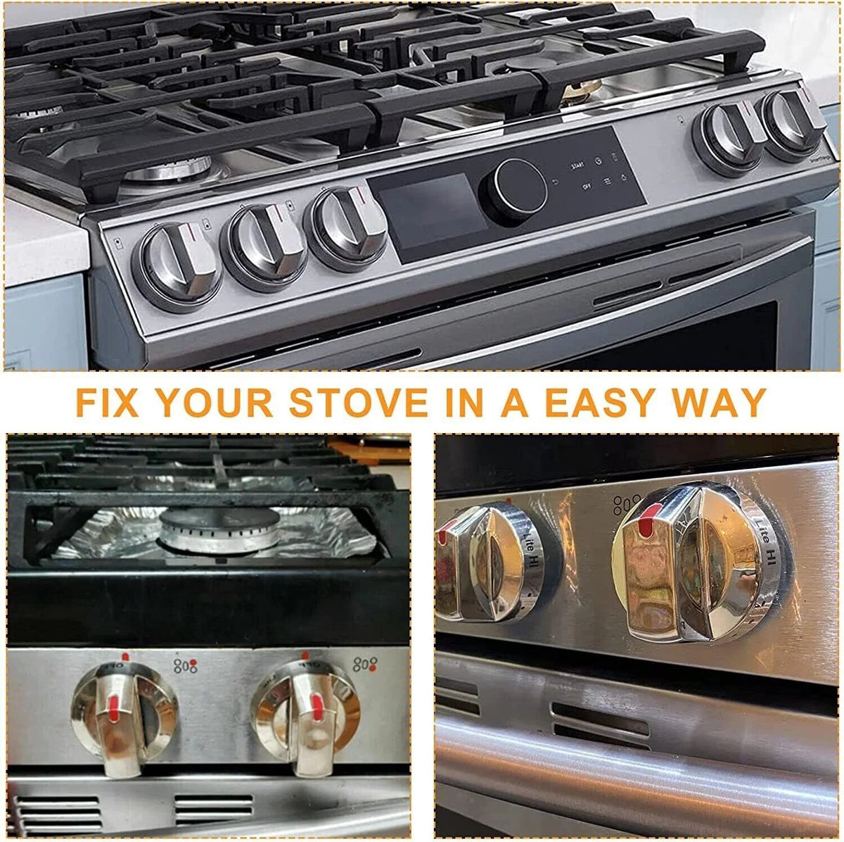 5x Range Knobs Switch for Samsung Gas Stove Cooktop Oven Q2249