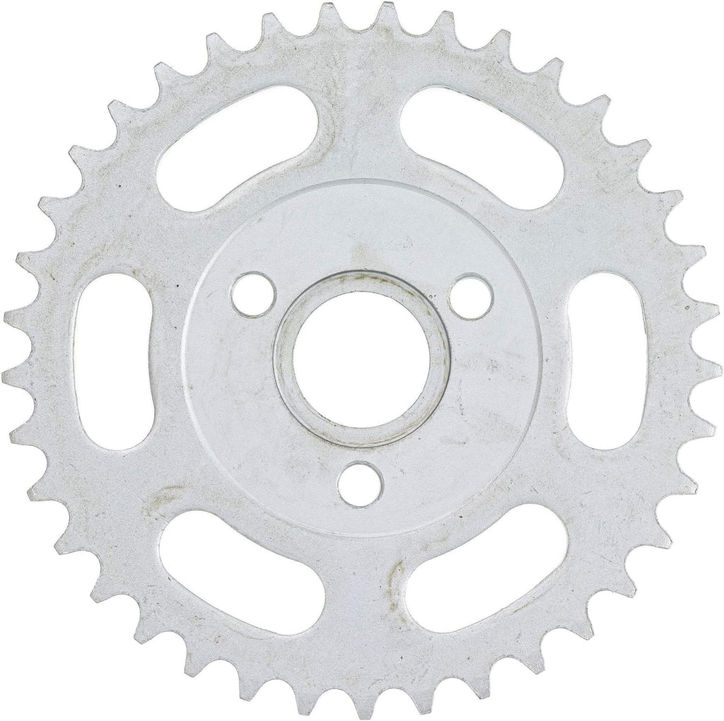 Drive Sprocket Chain Combo Front 13 Rear 37 Tooth 420HZ Standard 76 Links Pack of 2 Q59720