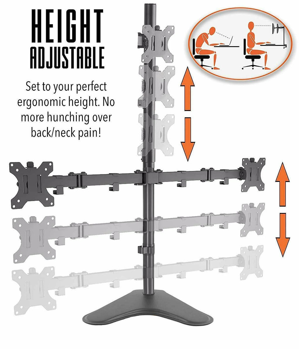 Three Arm Freestanding Monitor Mount P981