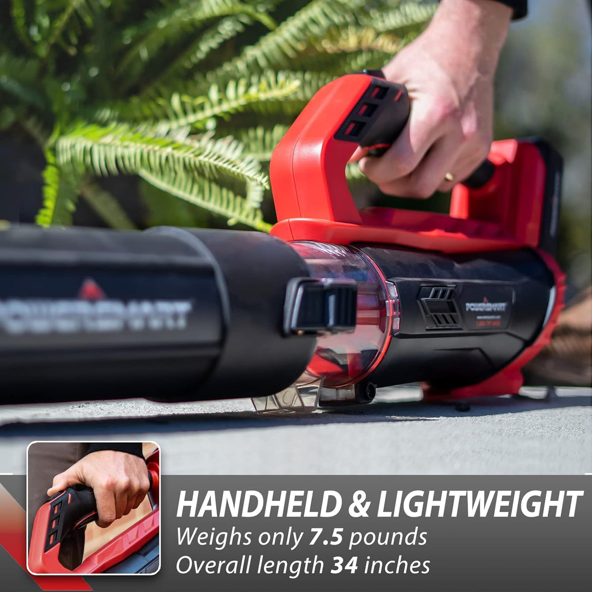Cordless 20V Electric Leaf Blower with 2 X 2.0 Battery & Charger, 350CFM 85MPH B54361