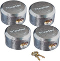 4 Hidden Shackle Padlocks Keyed Alike K276906