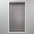 Cut-to-Width Cordless Room Darkening 2 in. PVC Faux Wood Blind 58.75 in. W x 48 in. W15243