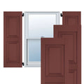 12 in. x 26 in. Exterior Real Wood Western Red Cedar Raised Panel Shutters Pair O38920