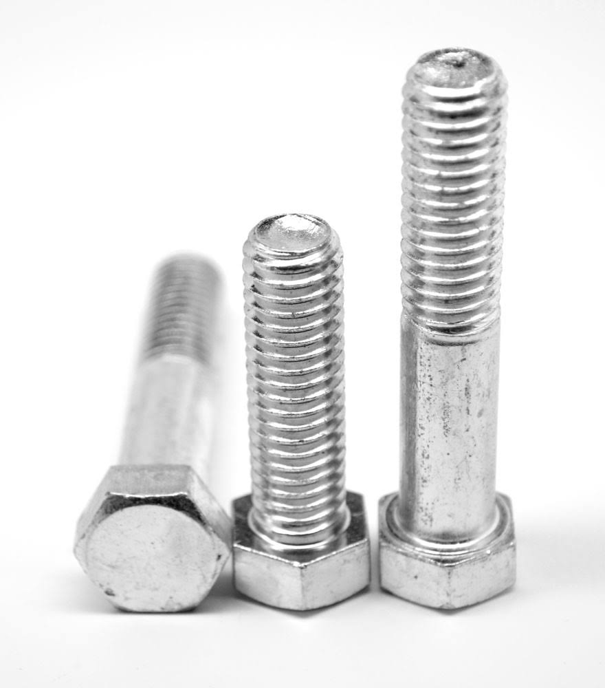 Fine Thread Grade 5 Hex Cap Screw Medium Carbon Steel Zinc Plated T8393