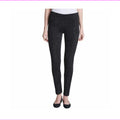 Black Mid Rise Slim Fit Pull On Pants J88106