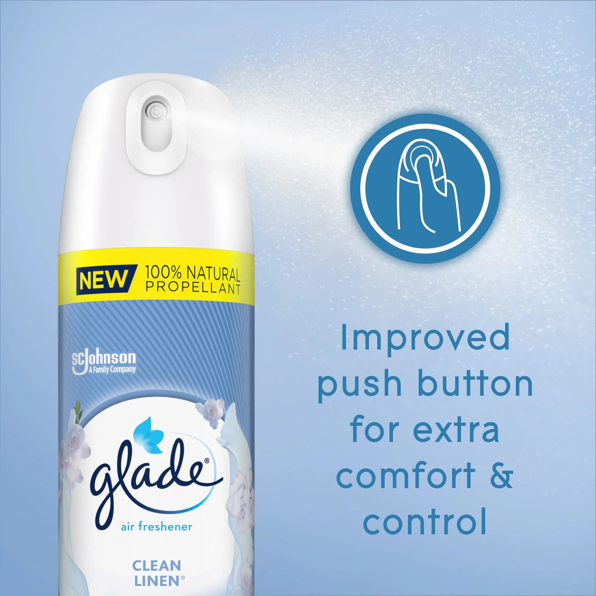 8.3 Oz Clean Linen Room Air Freshener Spray, Pack of 32 D1582