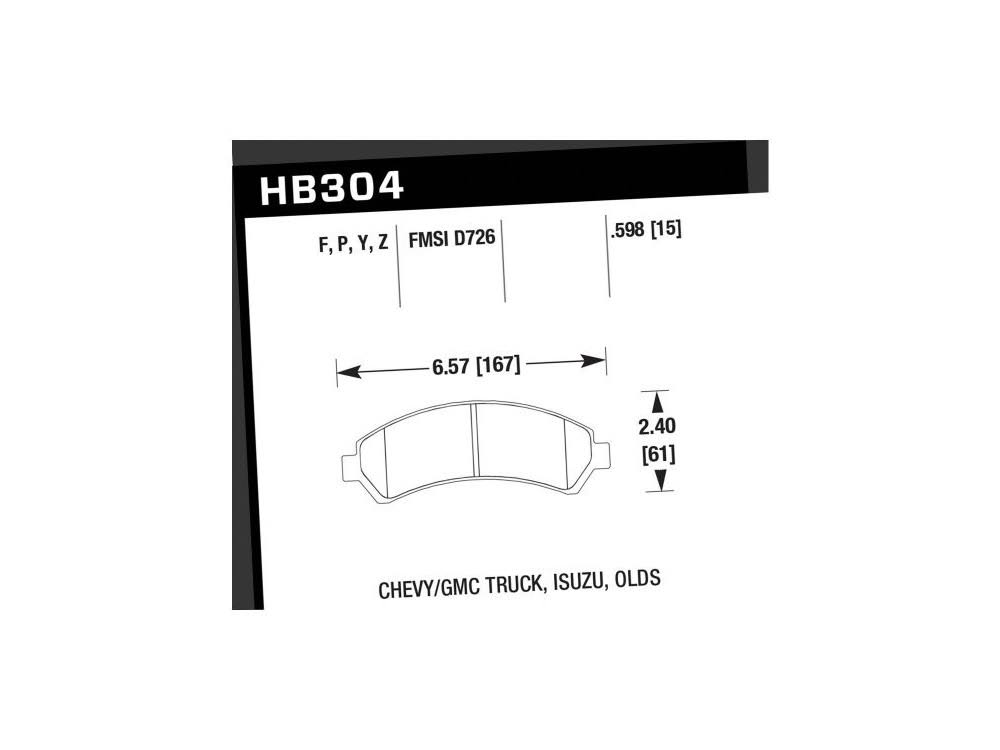HPS Brake Pads J416