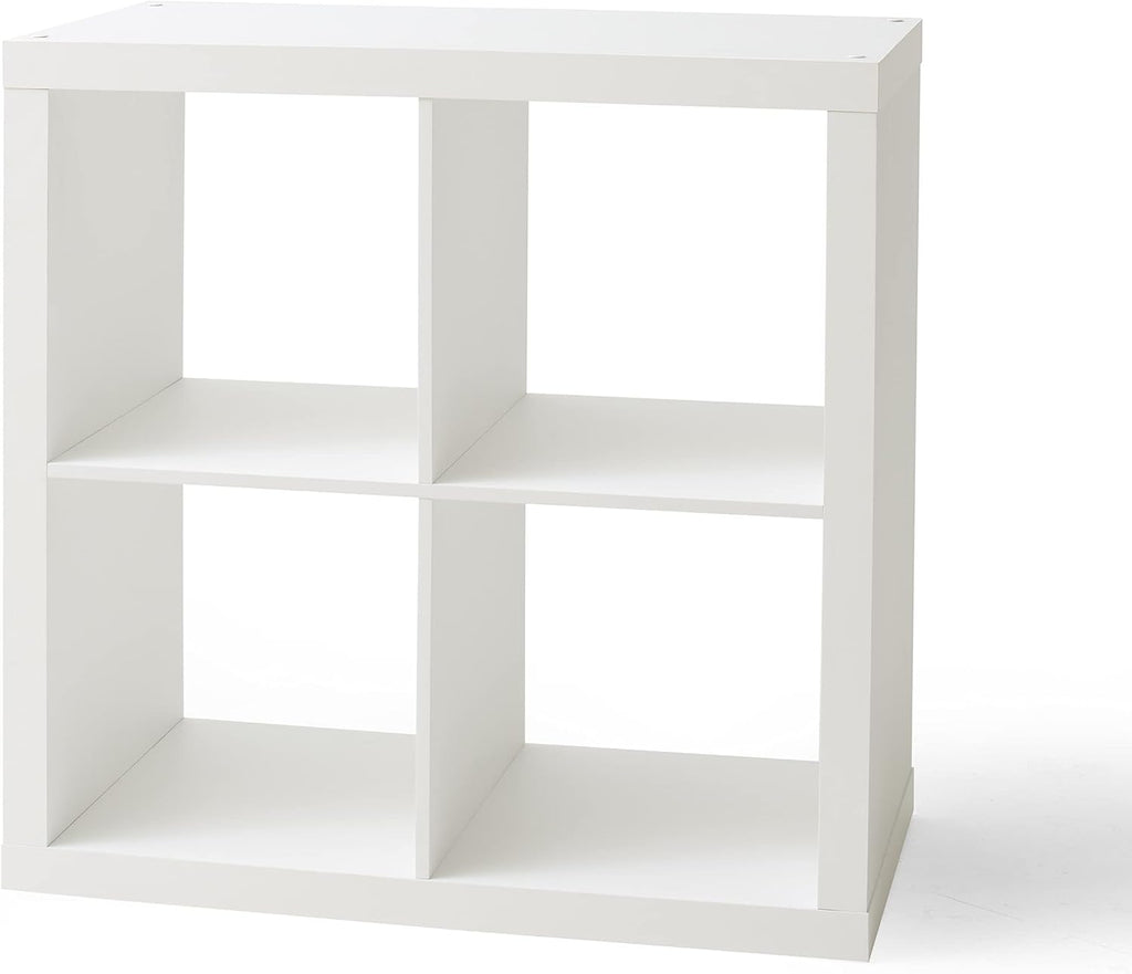White 4-Cube Bookshelf Storage Cabinet K80816