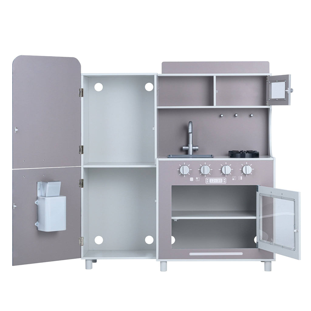 Gray Kids Play Kitchen with Cookware R955667
