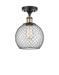 Farmhouse Chicken Wire 1 Light Semi-Flush Mount Q681
