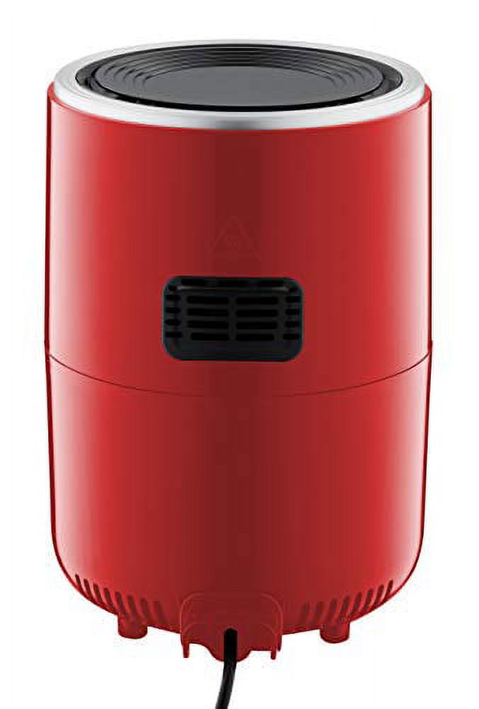 Red/Silver Electric Mini Air Fryer with Digital Touchscreen W857