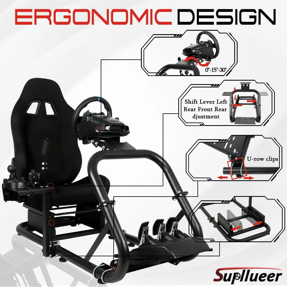 Sim Racing Cockpit with Seat D498
