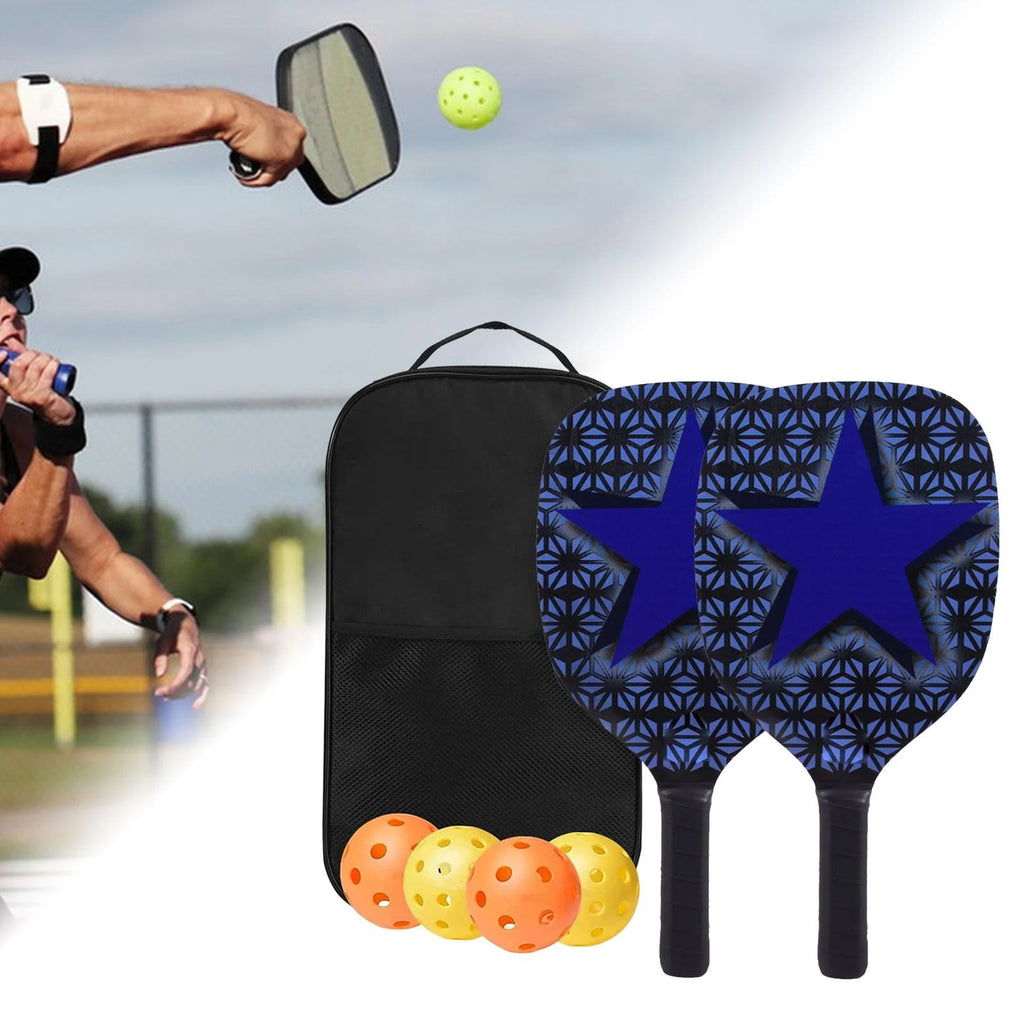 Pickleball Paddle Set with Cover Bag, 4 Balls, Comfort Grip M46445