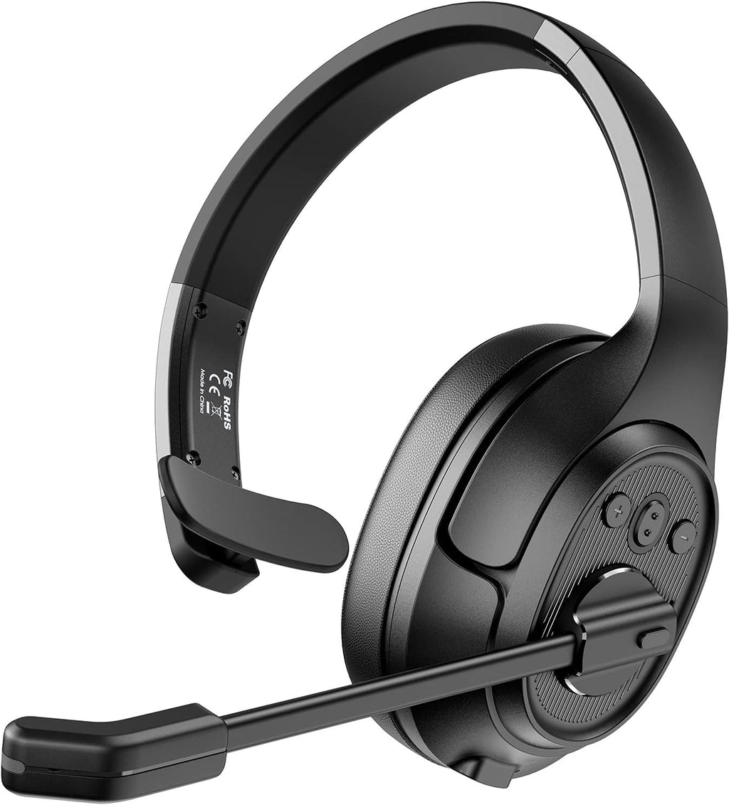 Noise Canceling Wireless Over Ear Bluetooth Headset with Microphone, Pack of 2 A701219