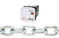 1/8x22 Grade 30 Proof Coil Chain, Zinc Plated, 200& per Square Pail O51436