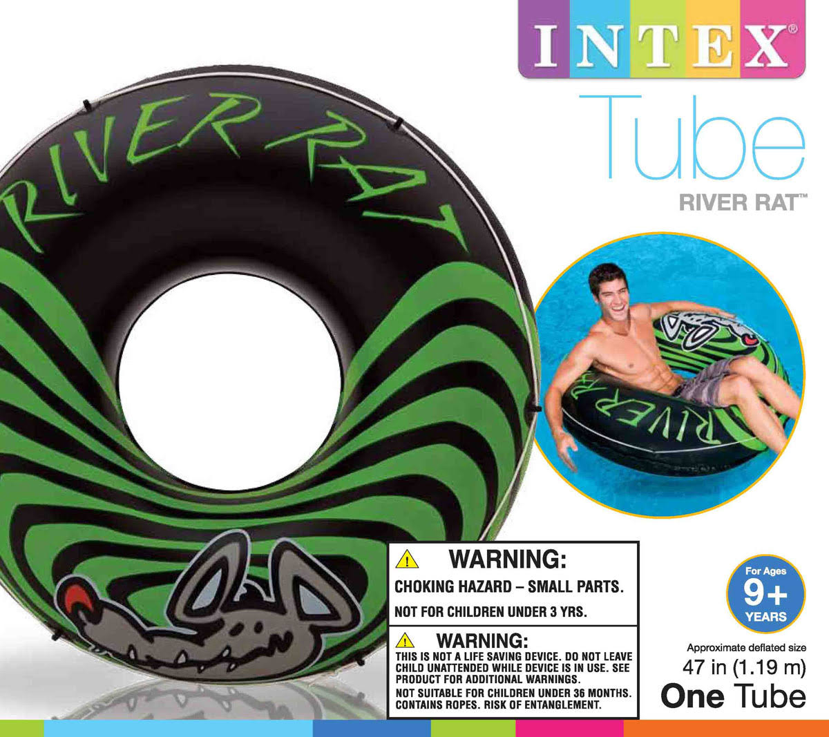 Inflatable 48 inch Lake Towable Tube R601256