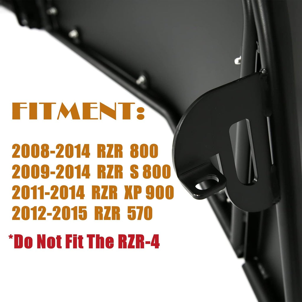 2 PCS Black UTV Side Doors with Slam Latches I595444