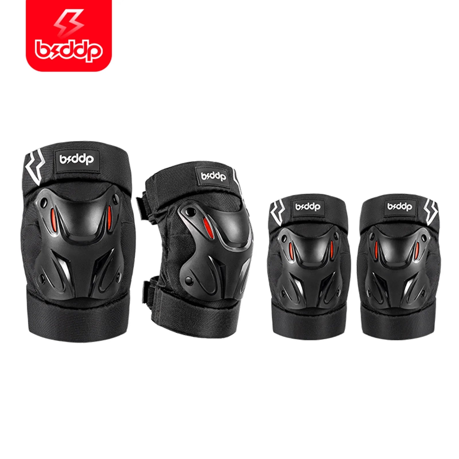 Motorcycle Elbow Knee Protection 4 Piece Set Safety Gear F577