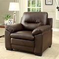Brown Leather Accent Chair K877