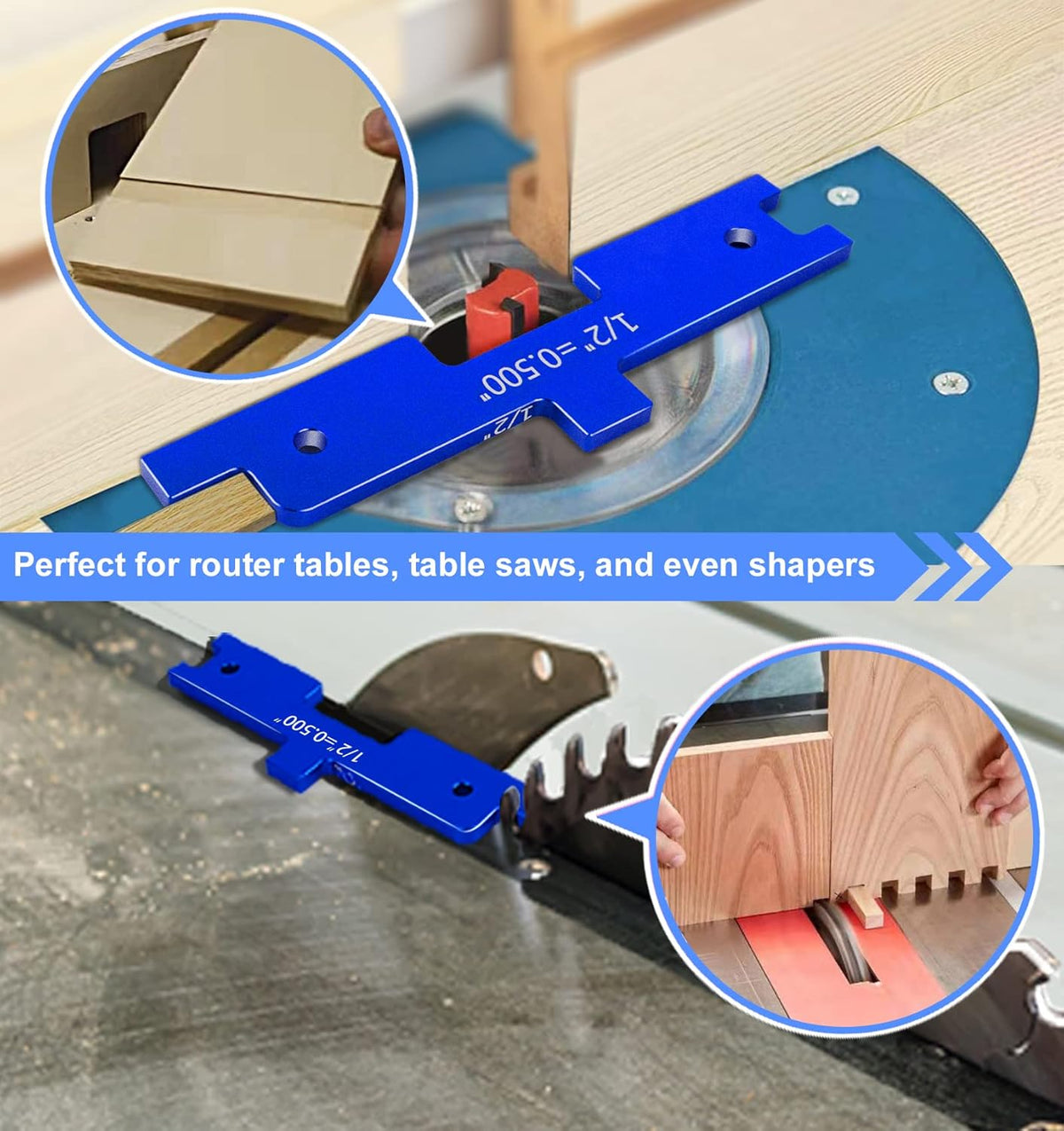 Router Table Setup Blocks Woodworking Accessories Set of 7 T77621