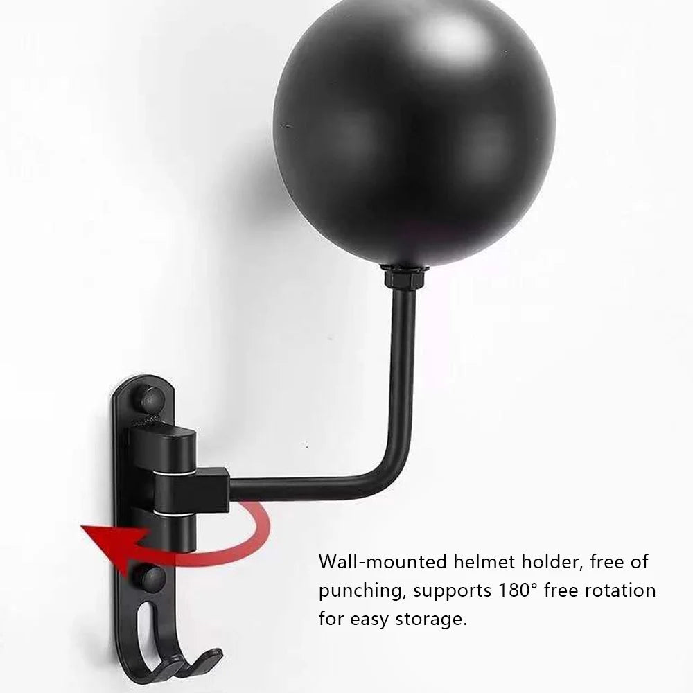 Metal Wall-Mount Helmet Holder Display Stand N4479