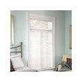 White 42x72 Faux Wood Cordless Blind L6885