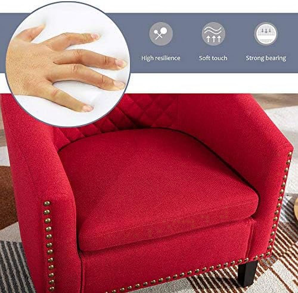 White Leather Upholstered Accent Arm Chair with Solid Wood Legs V612