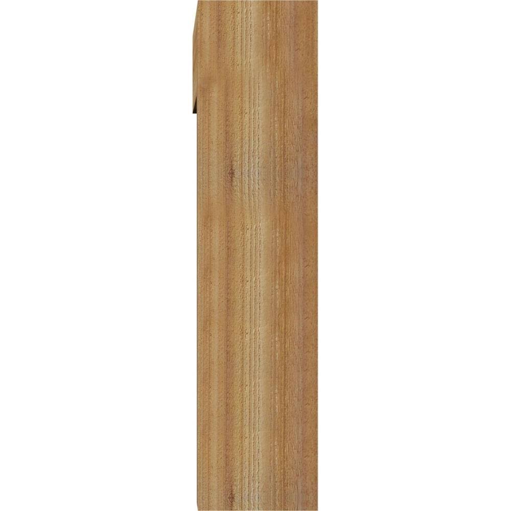 8x22W x 30x22D x 34x22H Rough Sawn Bracket with Offset Brace, Western Red Cedar T770