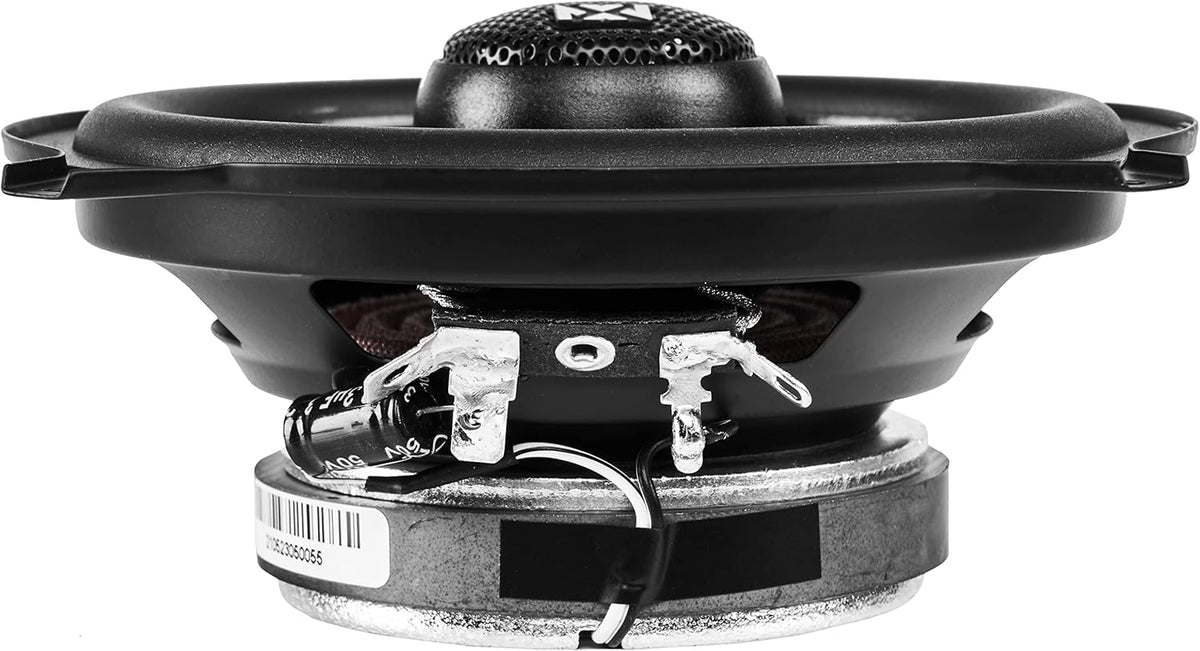 Set of 2 6 1/2 inch 80 watt RMS 2-Way Coaxial Car Speakers with Silk Dome Tweeters O61199