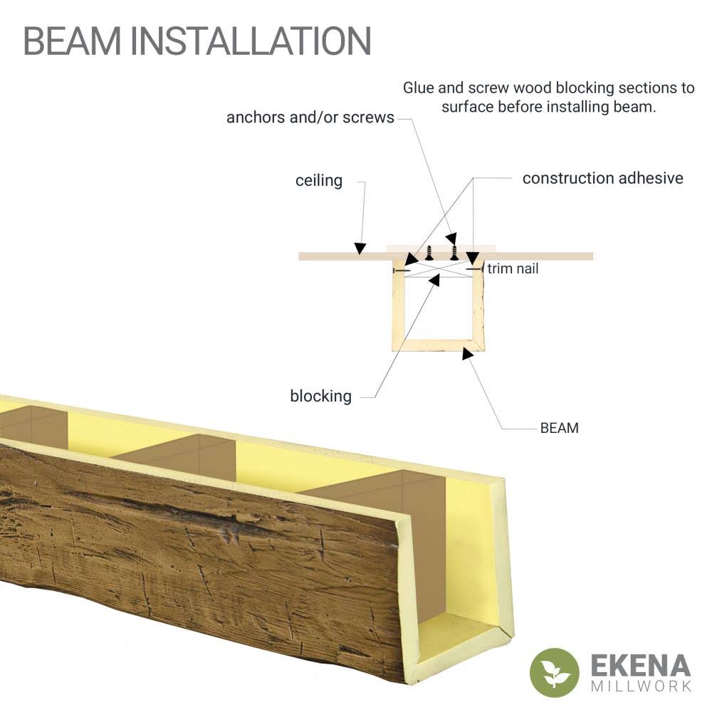 Natural Faux Wood Ceiling Beam E2374