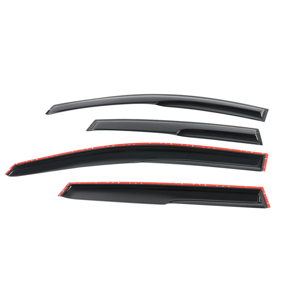 Acrylic Window Vent Visor Deflector Rain Guard 4Pc I904