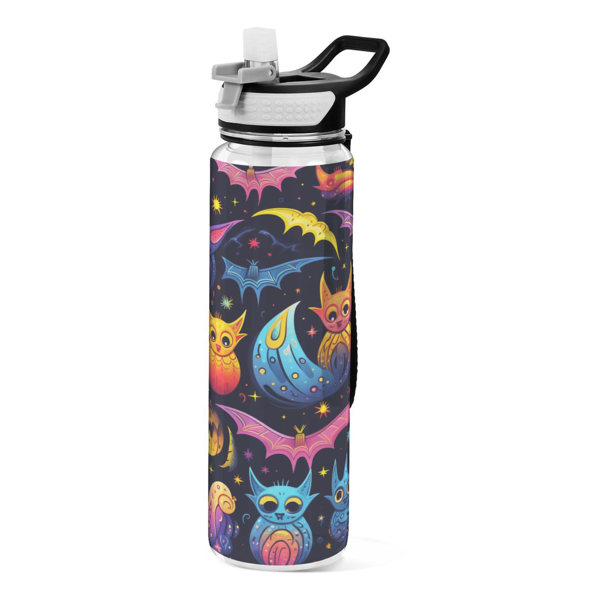 Clear 32oz Triton Sports Water Bottle with Straw A6778