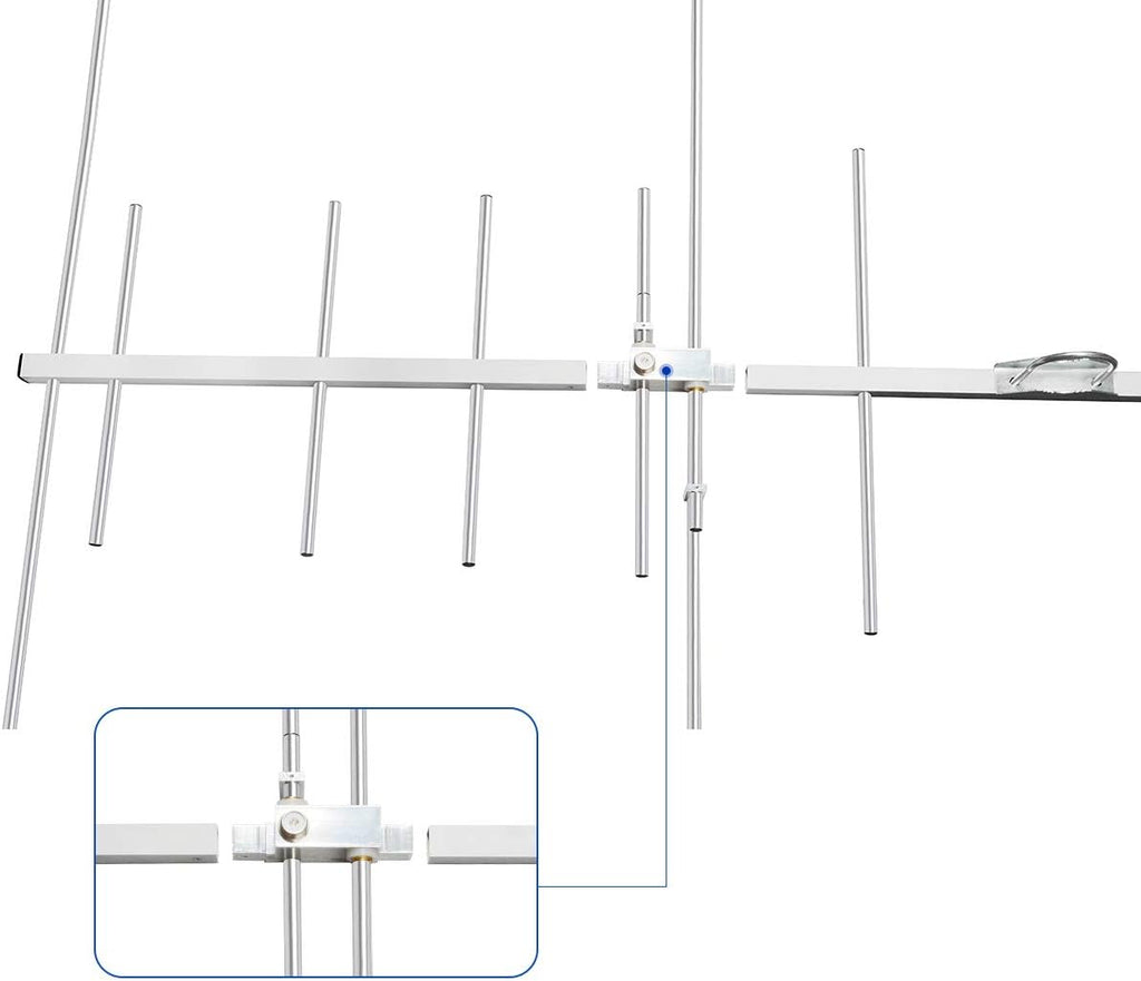 Dual Band Outdoor Yagi Antenna 8 Elements 3 Sections J523