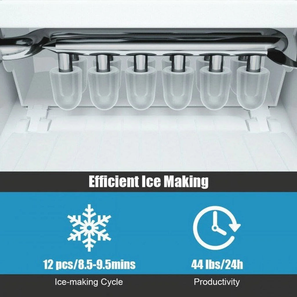 Portable Countertop Ice Maker Machine with Scoop U6089