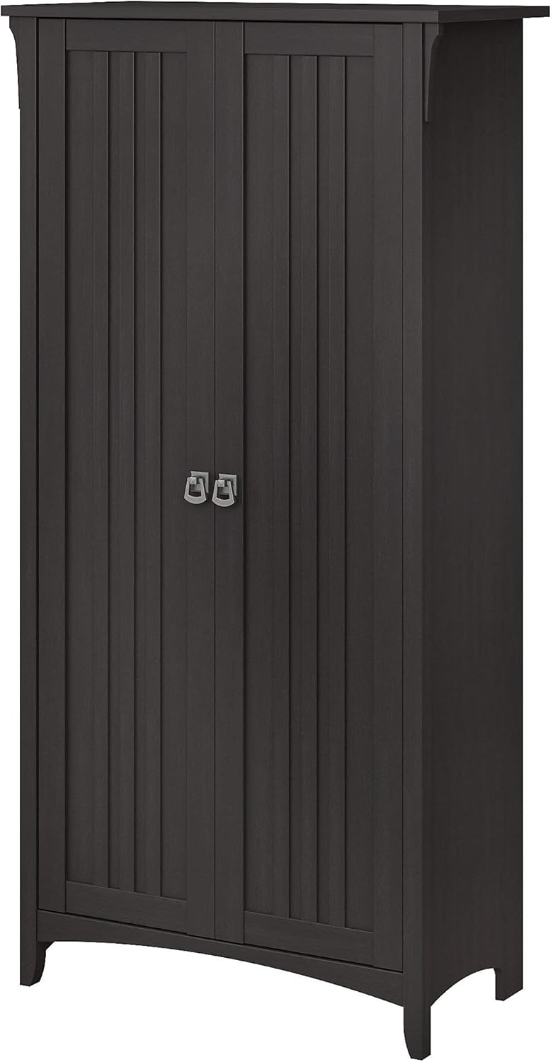Bathroom Storage Cabinet with Doors in Cape Cod Gray Q952