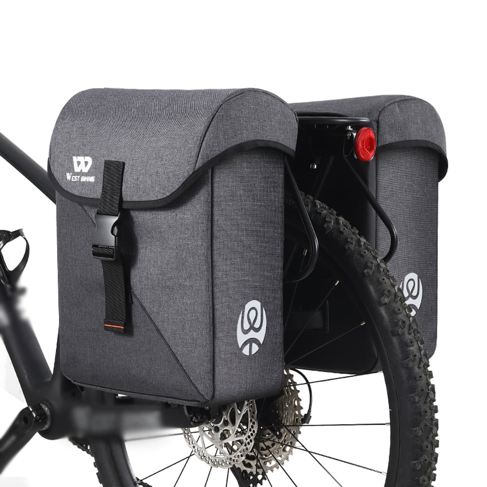 35L Bike Double Bag Rear Seats Luggage Carrier Trunk Bag V819924