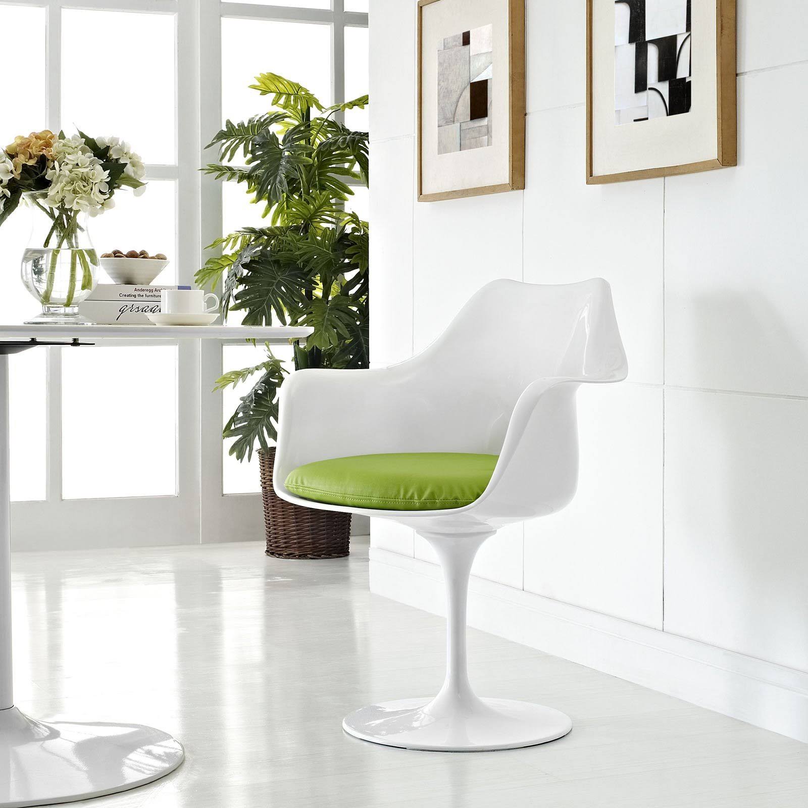 Orange Vinyl Dining Armchair W42537