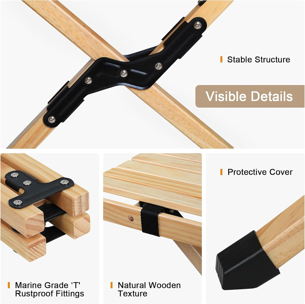 Portable Wooden Folding Picnic Table with Carry Bag E798