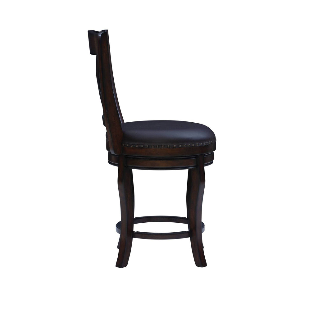 Swivel Counter Height Barstool Espresso N17370