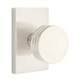Satin Nickel Door Knob and Rectangular Rose V658157