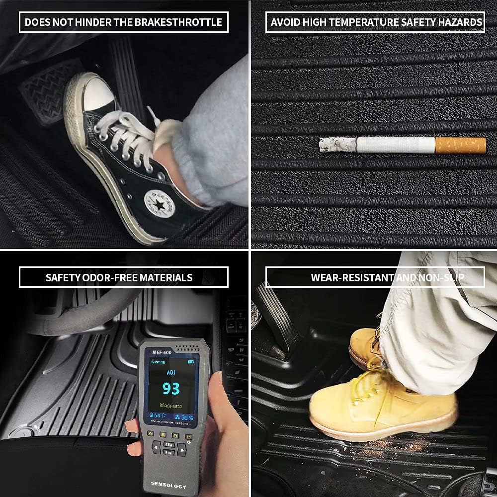 TPE Heavy Duty All Weather Rubber Floor Mats Full Set 1st & 2nd Row P945925