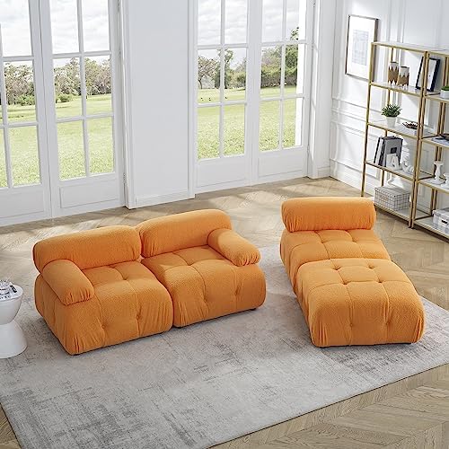 Beige Corduroy Modular Sectional Sofa G5644