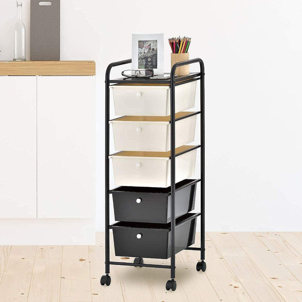 5-Drawers Rolling Storage Cart on Wheels F46785
