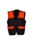 Mid-Weight Upland Hunting Vest Dark Brown/Orange - 4X A340