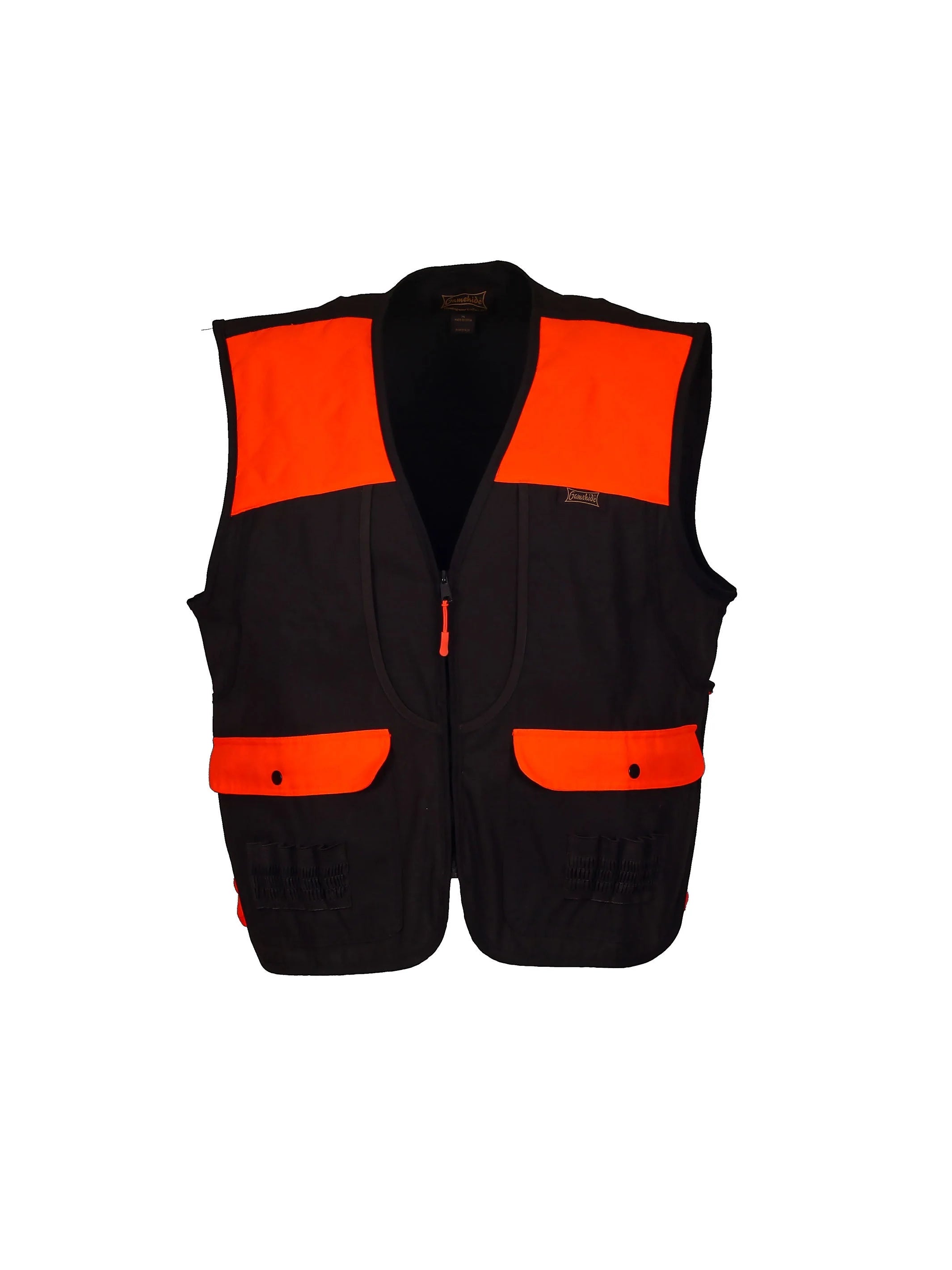 Mid-Weight Upland Hunting Vest Dark Brown/Orange - 4X A340