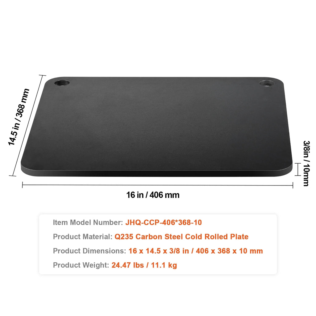 16"x14.5" Pre-Seasoned Carbon Steel Pizza Baking Sheet H990
