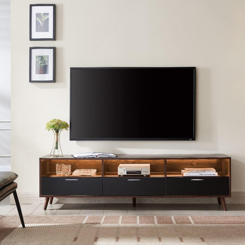 63 inch Wooden TV Cabinet with LED Light X881437