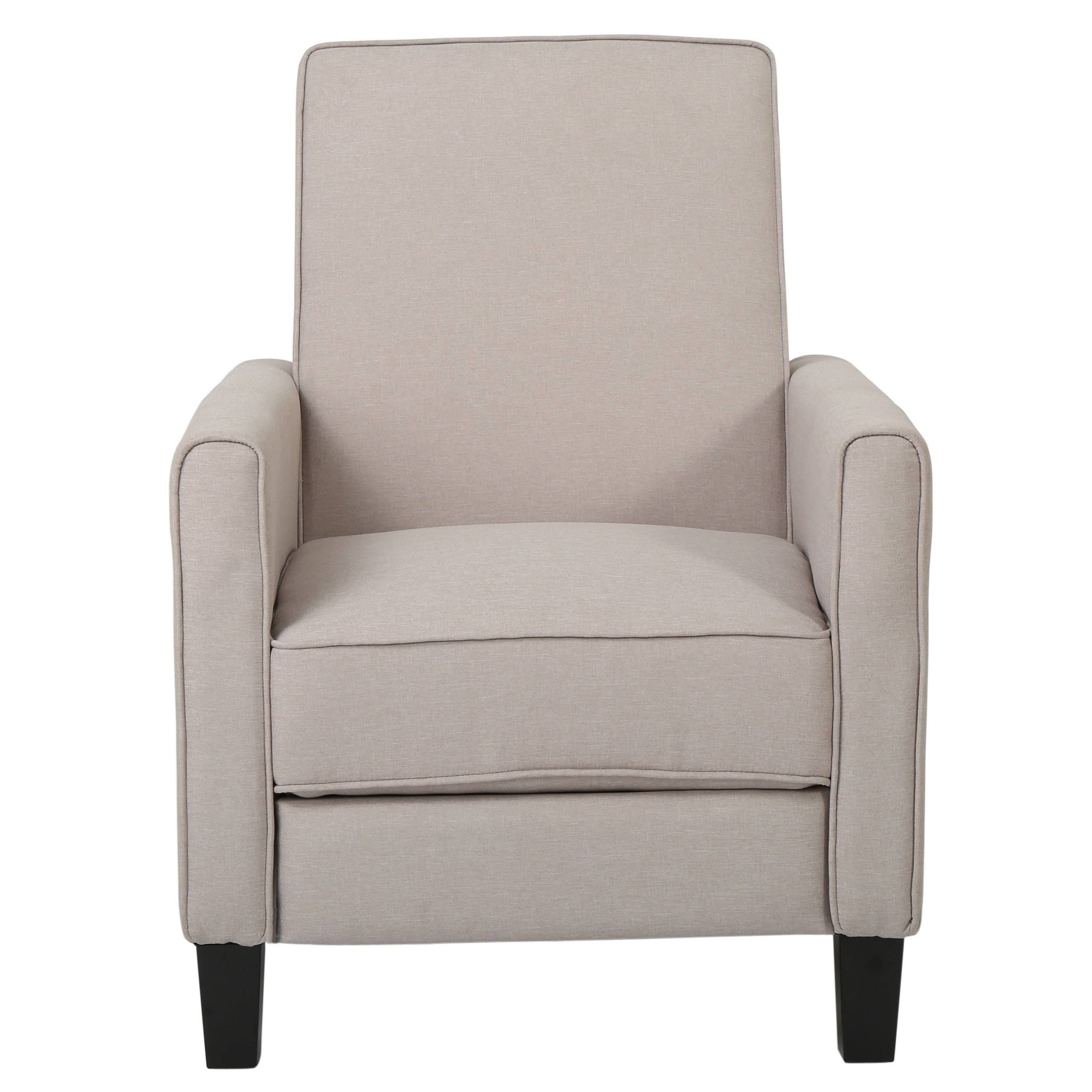 Set of 2 Fabric Recliner Moss Gray Q380764